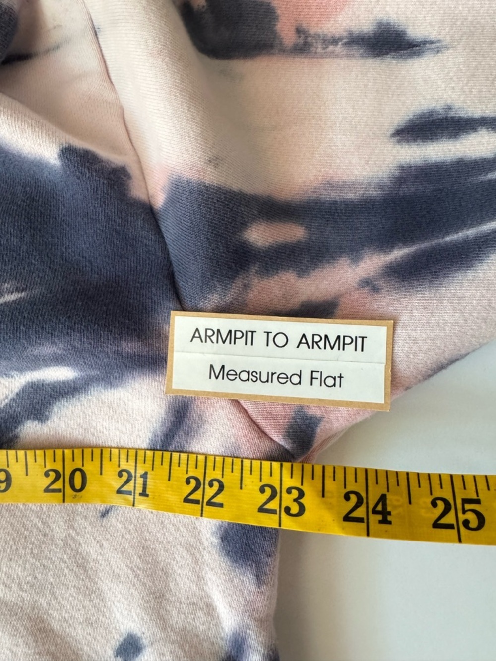 NWT OLI VIV Corey Tie Dye Quarter Zip Crop Hoodie Mauve Navy Cotton Loungewear L - Picture 14 of 16